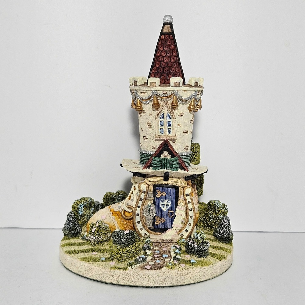 John Hine Shoemaker's Dream Wedding Bells Shoe House Figurine Jon Herbert